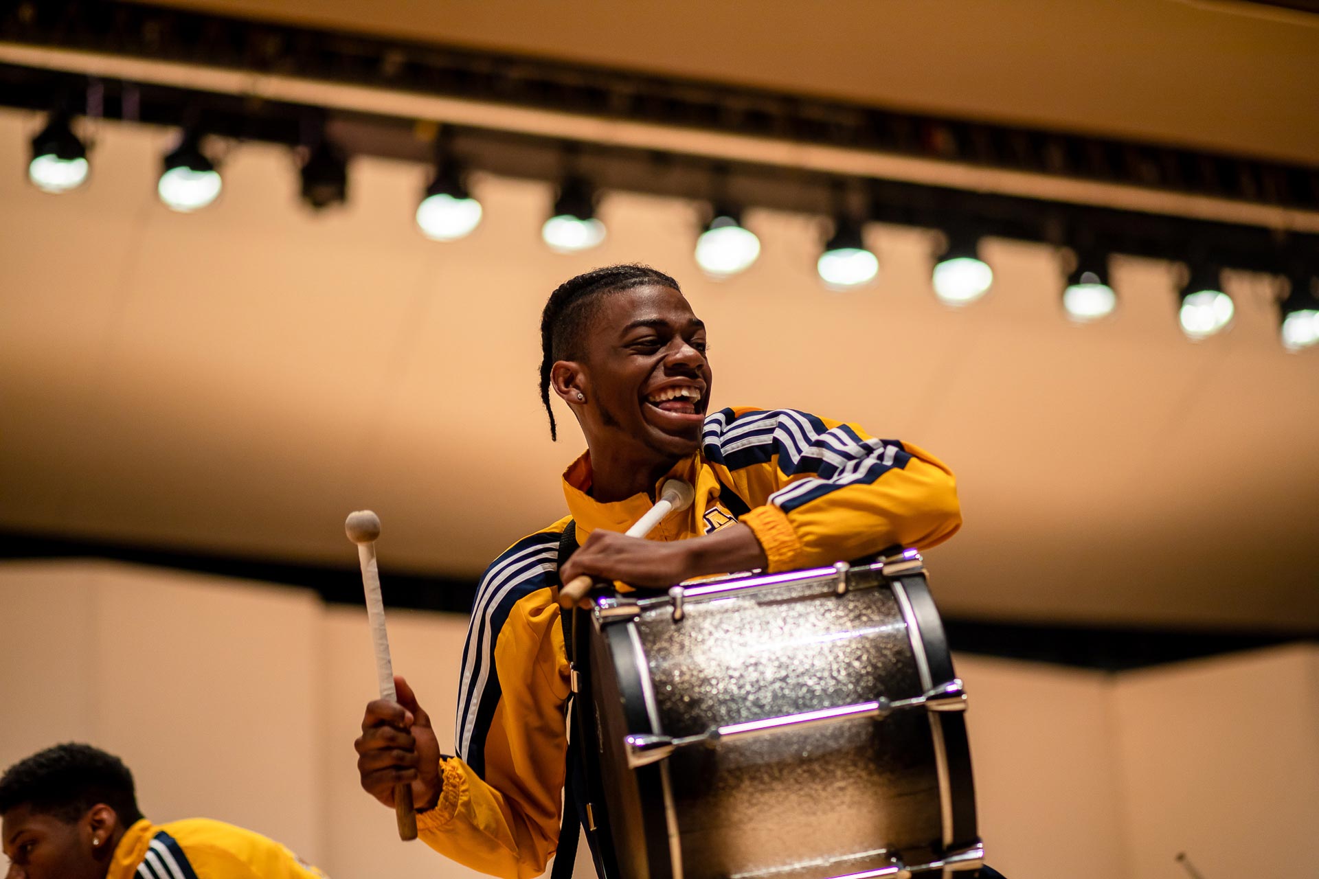 NC A&T's Coldsteel Drumline made some noise in Dana Auditorium!