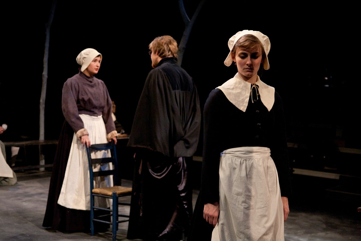 Scene from "The Crucible" a Guilford College Theatre Production in 2015.