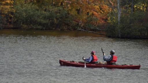 Kayaking on Lake Townsend in Greensboro