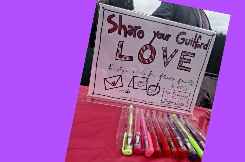 Everyone was encouraged to share their Guilford LOVE!