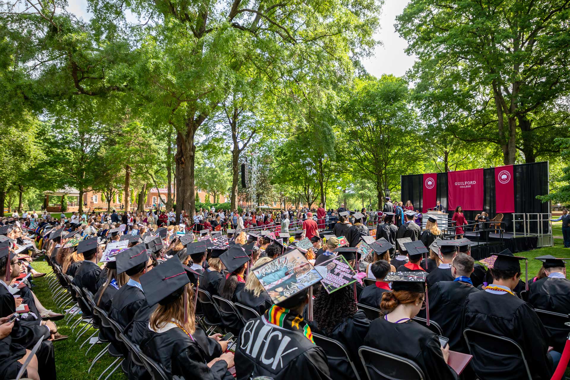 A photo of the crowd at Commencement.