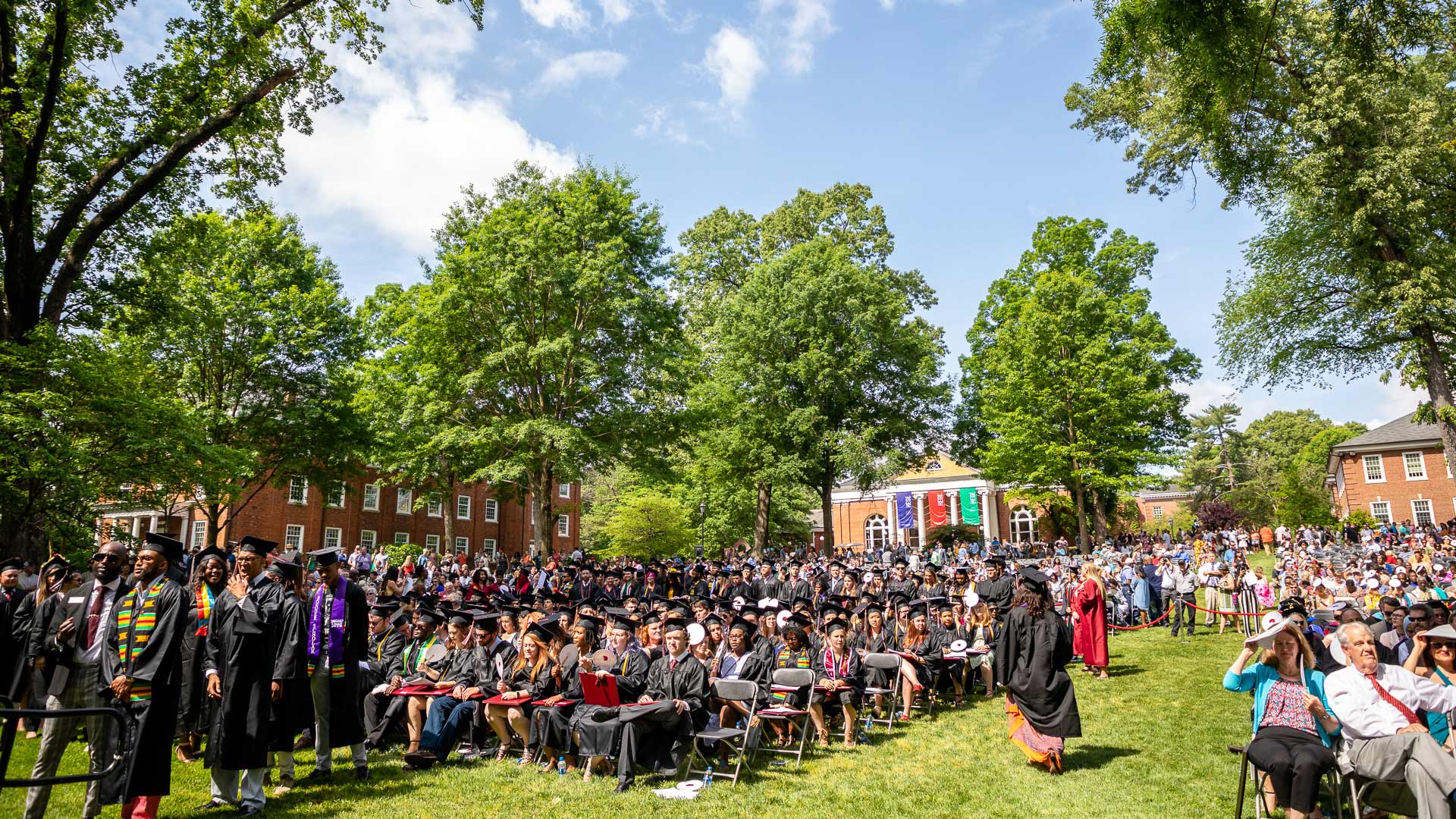 A photo of the crowd at Commencement.