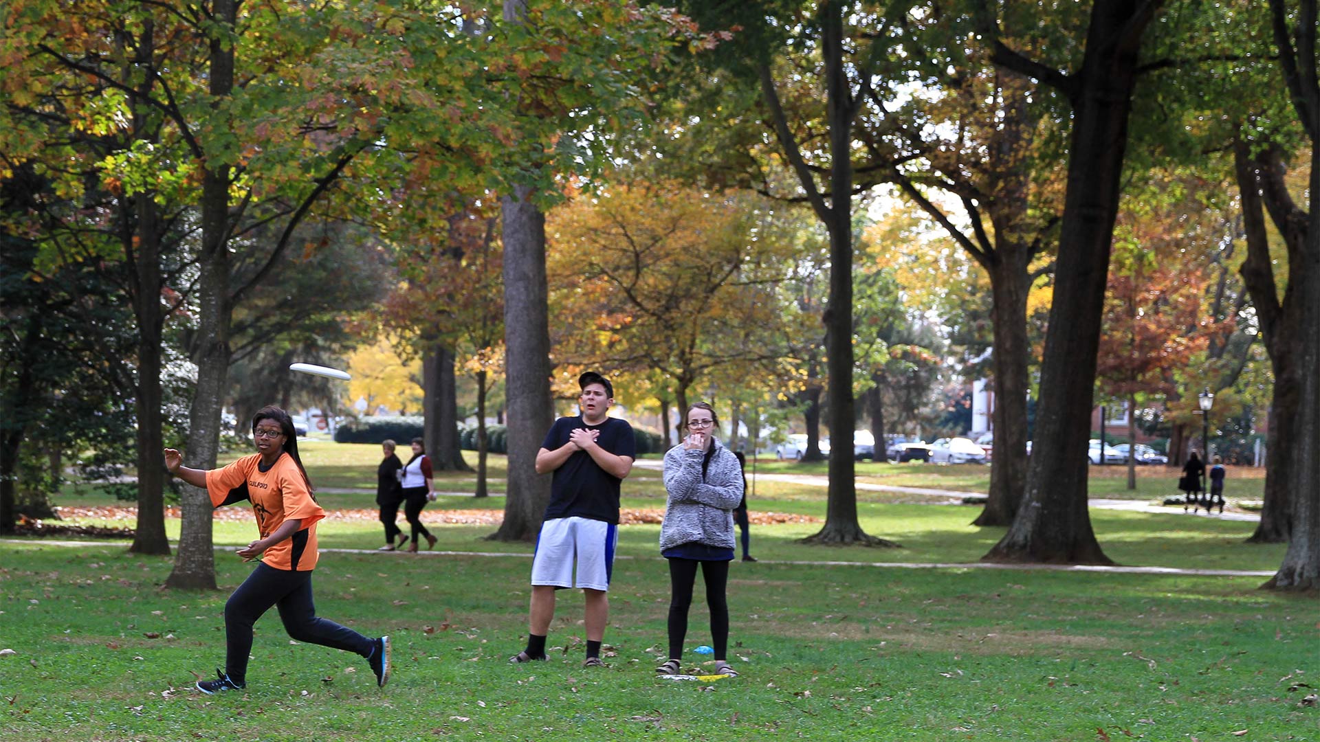 Ultimate Frisbee was popular with students at the Sport Spectacular.