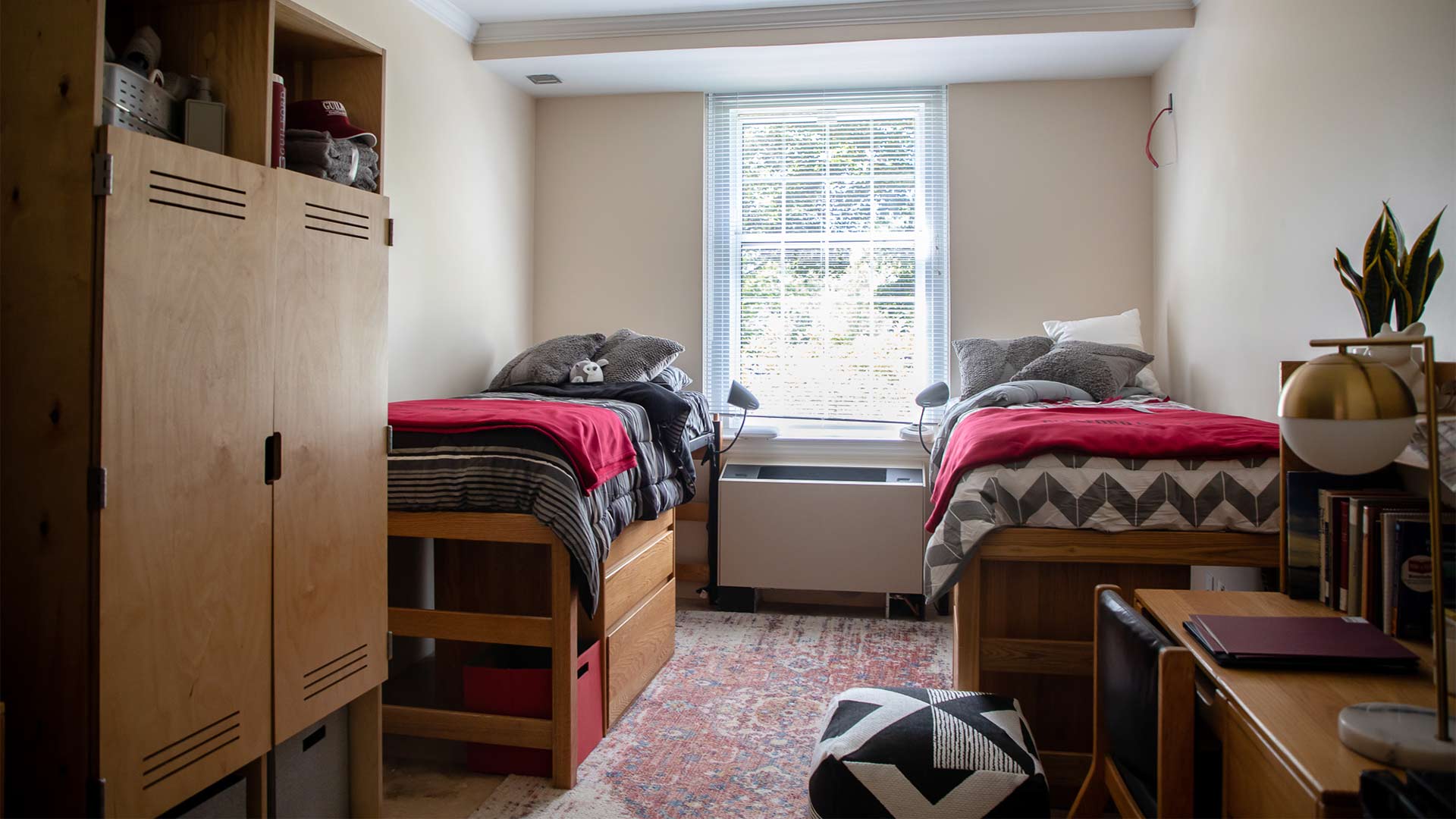 Photo of revamped living spaces in Milner Hall.