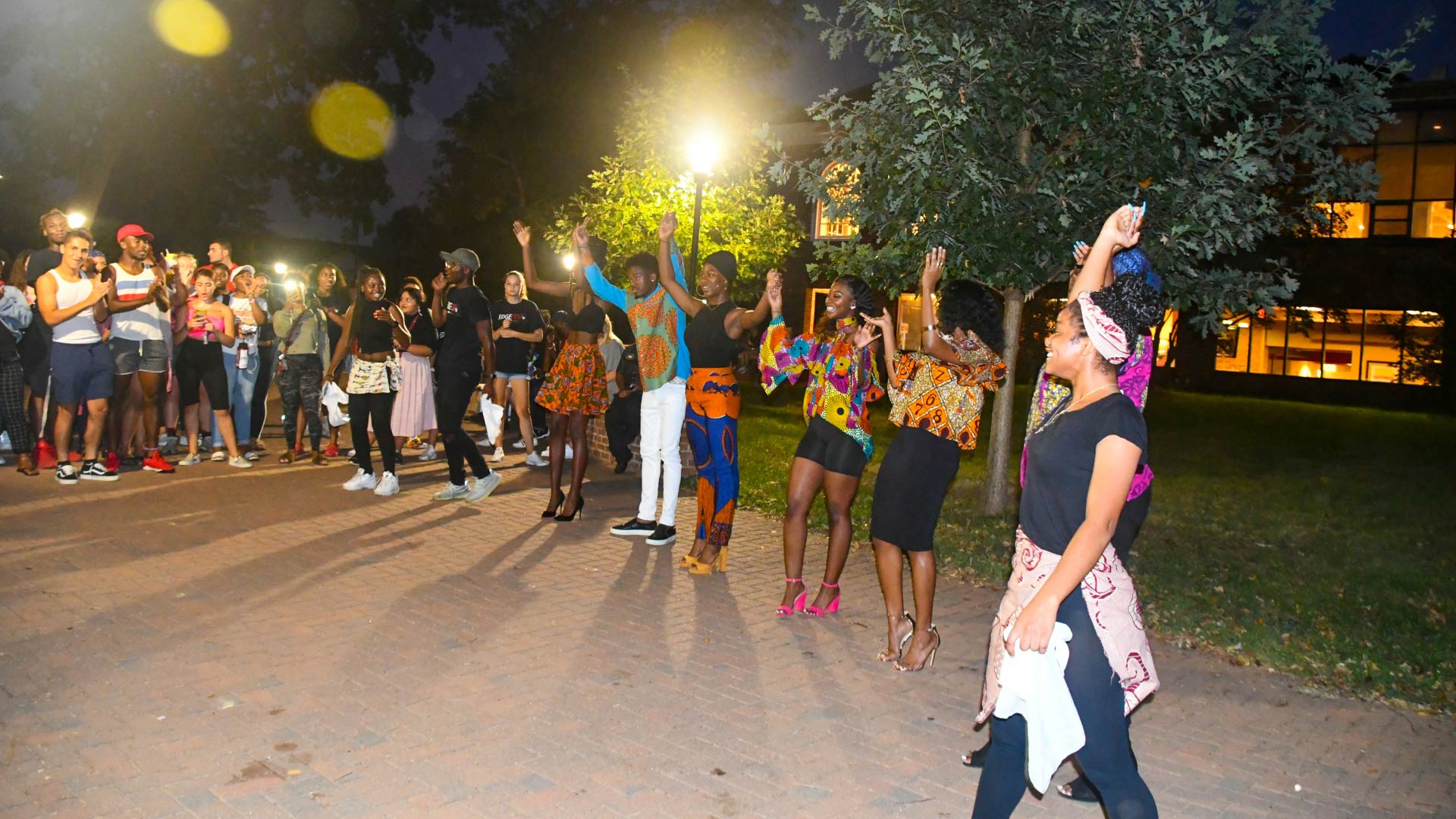 Students dance at EdgeFest.