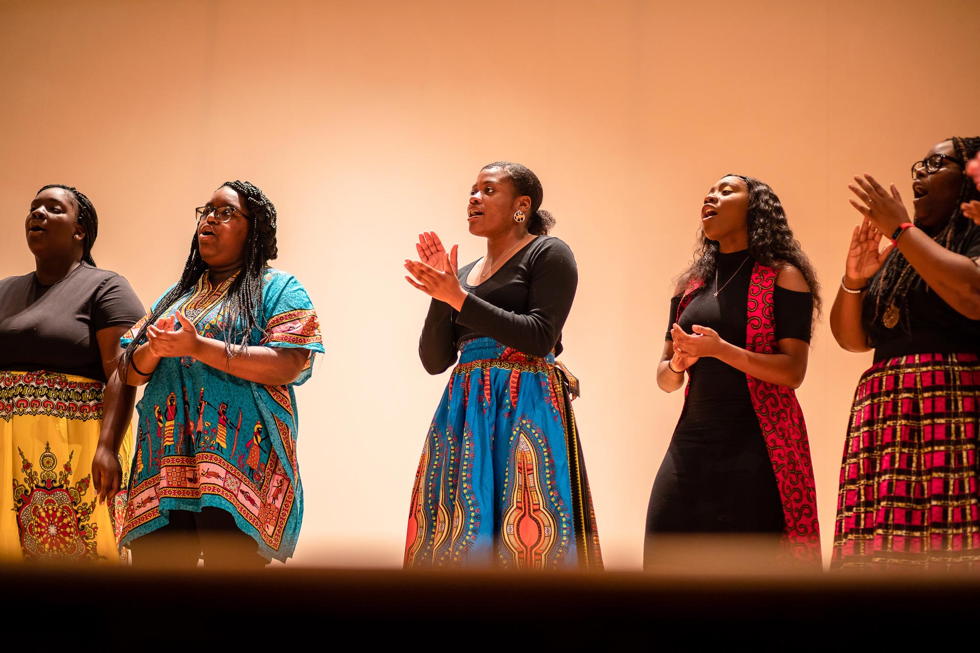 Guilford's Voices of Victory Gospel Ensemble performs We Shall Overcome.