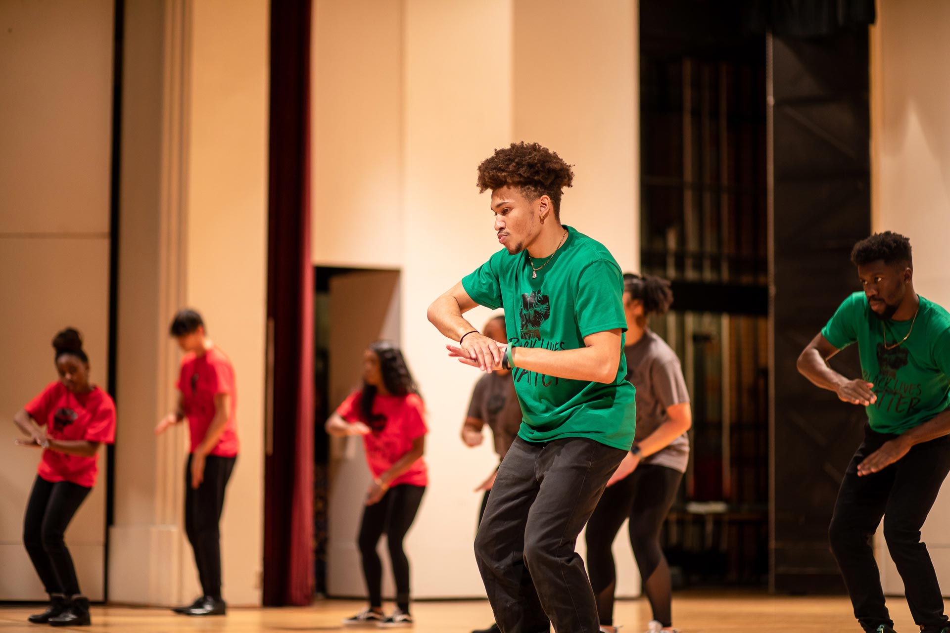 The Guilford College CNC Step Team puts on a show for Black History Month 2020.