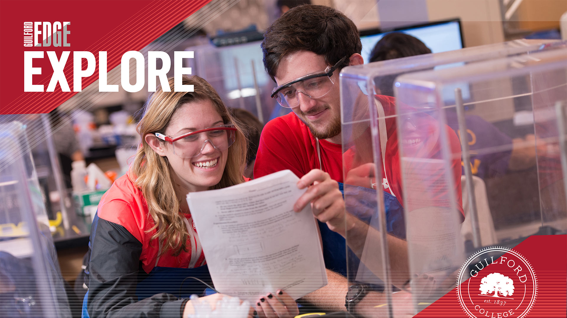 Guilfordians work together in a lab, exploring the world of science.