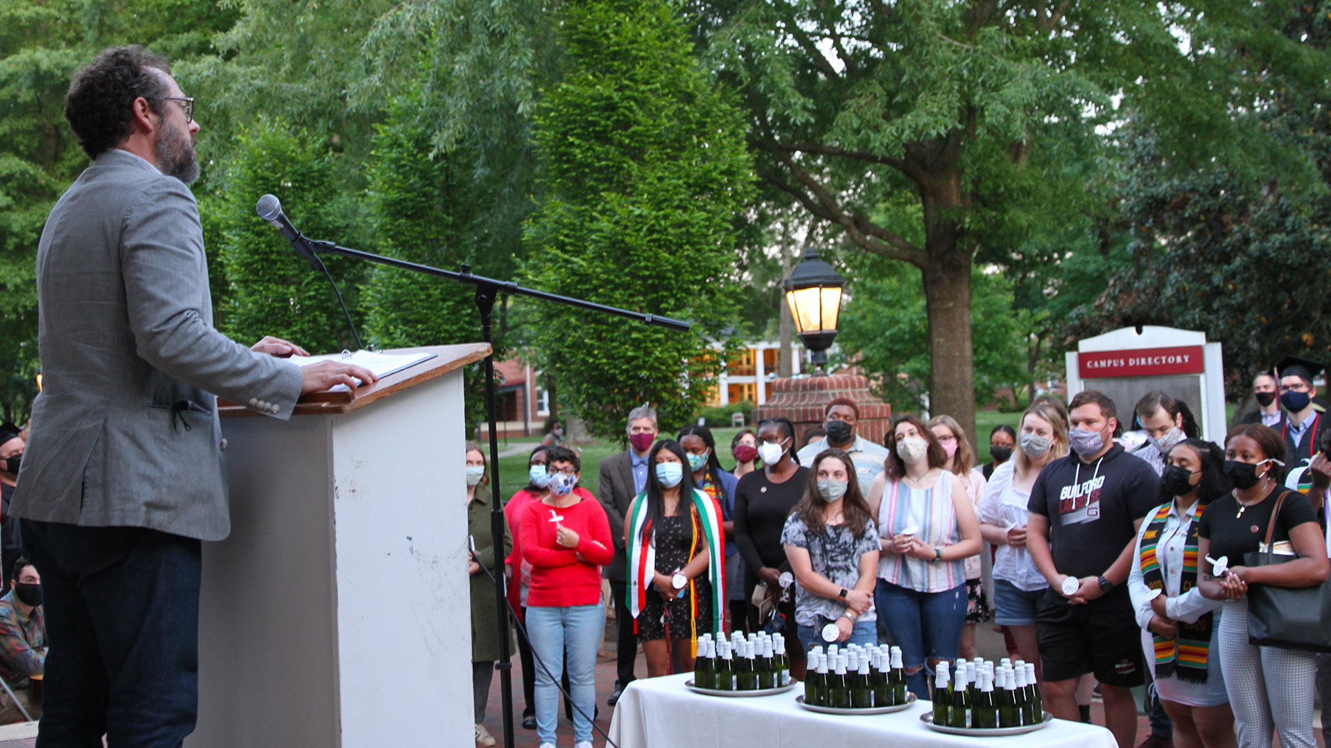 Director of the Friends Center Wess Daniels brings the silence at Toast to the Light 2021.