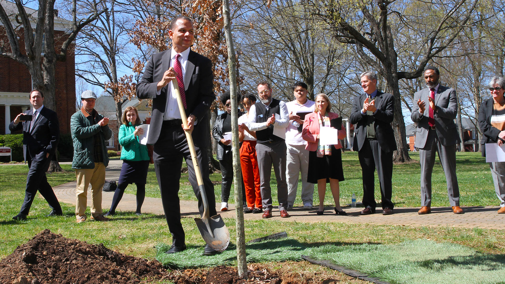 A memorial tree planting followed the ceremony.