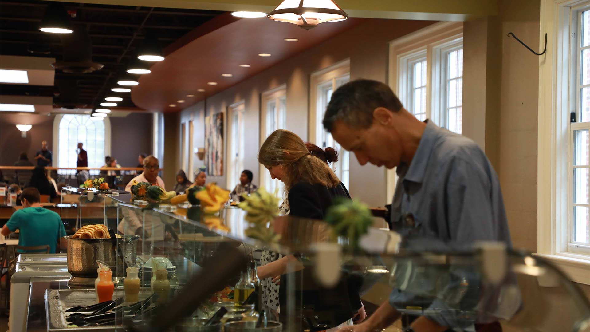 Fresh, tasty food for the community is served in the Dining Hall.