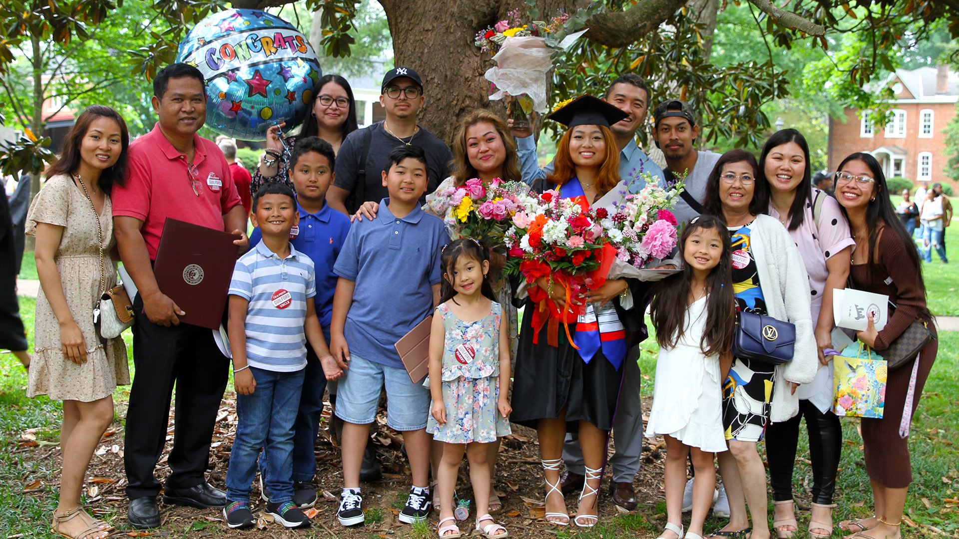 Family celebration following the ceremony