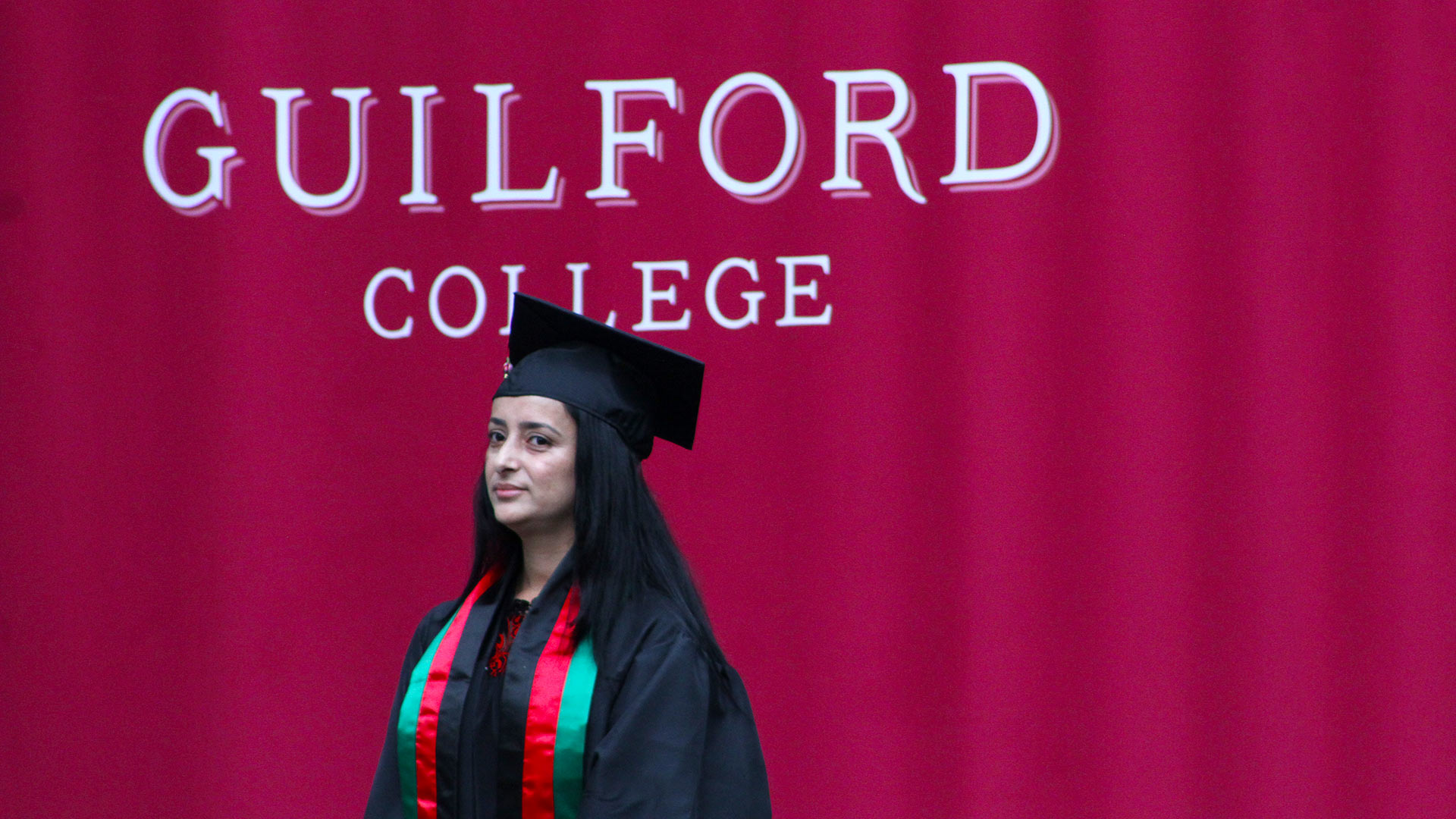 Algernon Sydney Sullivan Award for community service award winner Anisgul Stanikzai ’23 