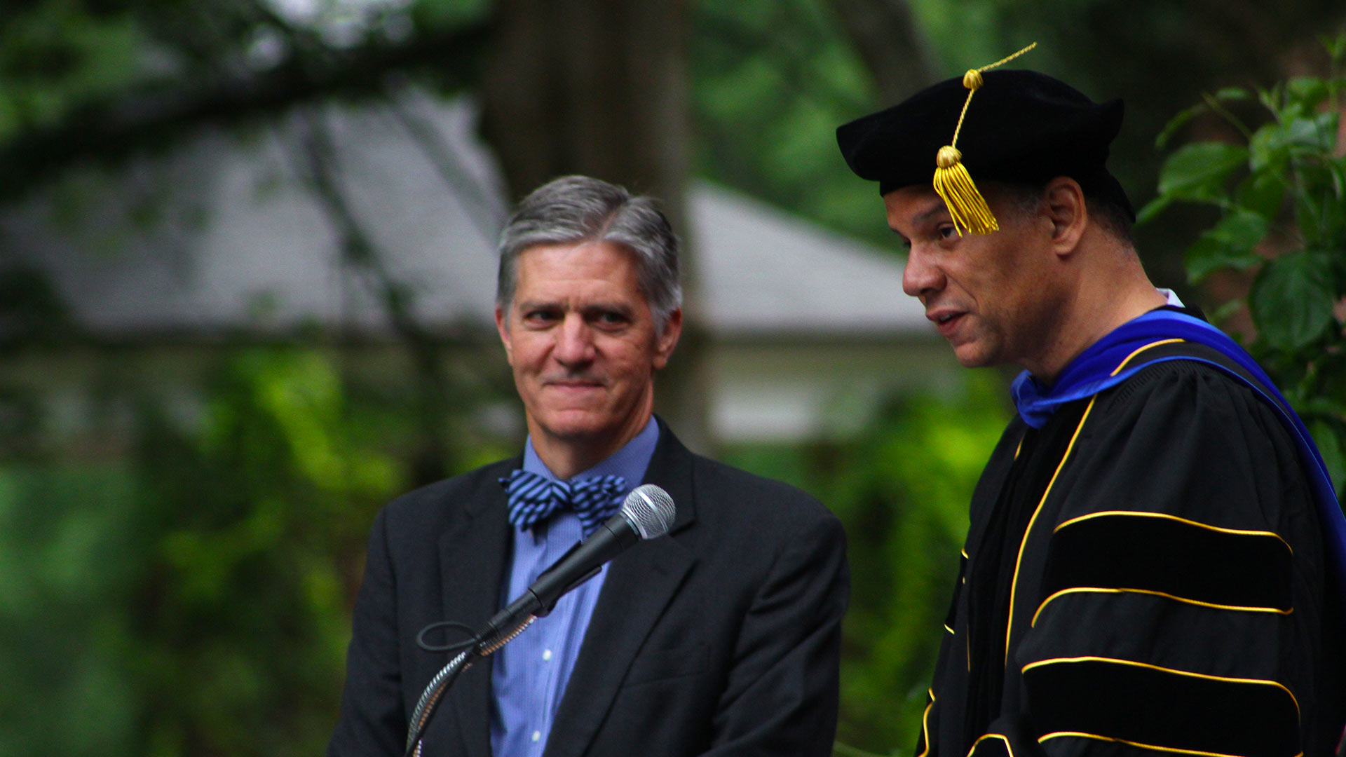 Presenting the Algernon Sydney Sullivan Award for community service to Jim Hood '79