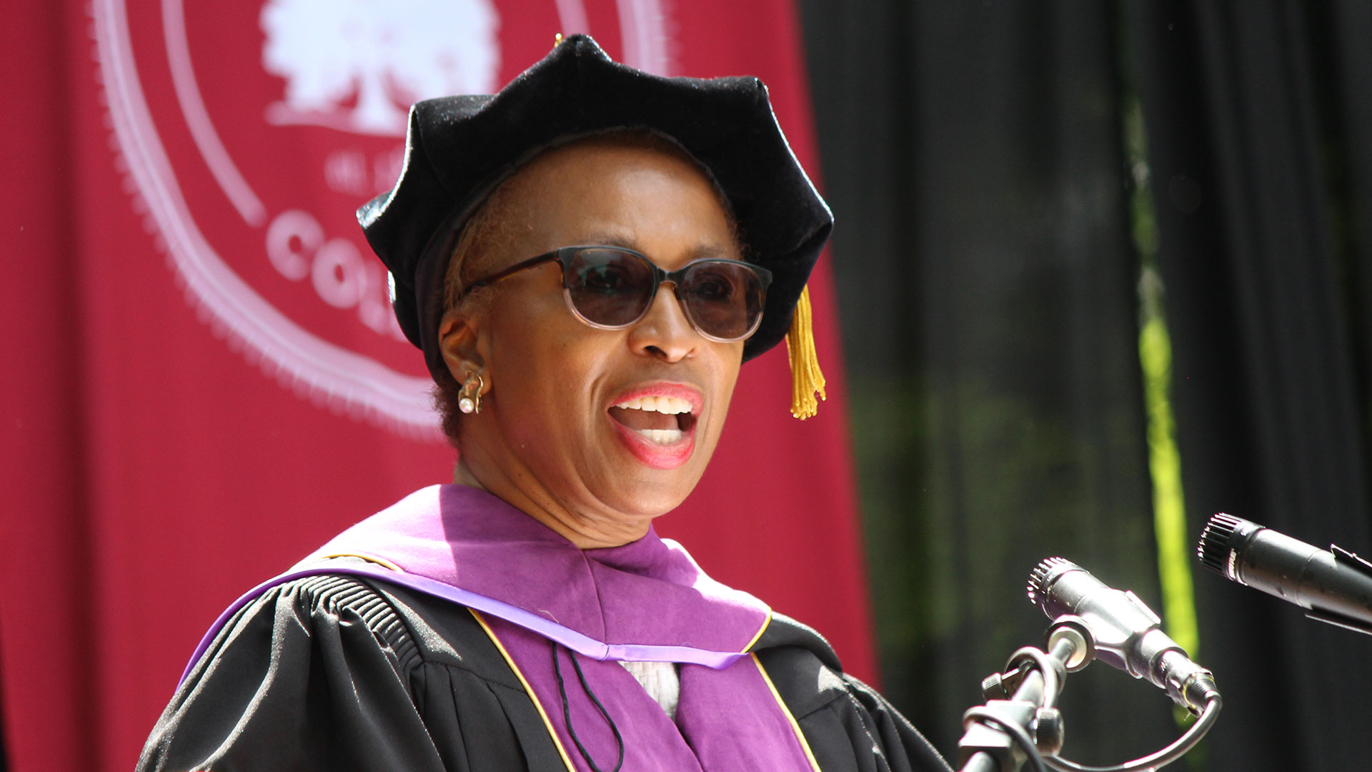 Cheryl Johnson, 36th Clerk of the US House of Representatives, addresses the Class of 2025.