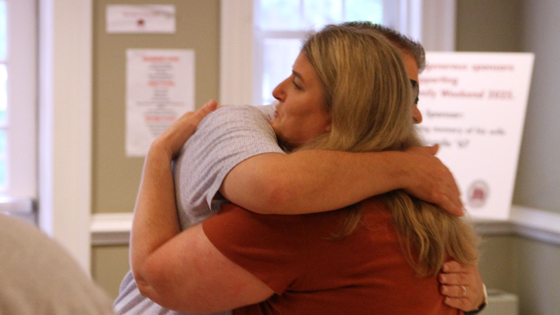 So many hugs and smiles throughout Homecoming & Family Weekend.