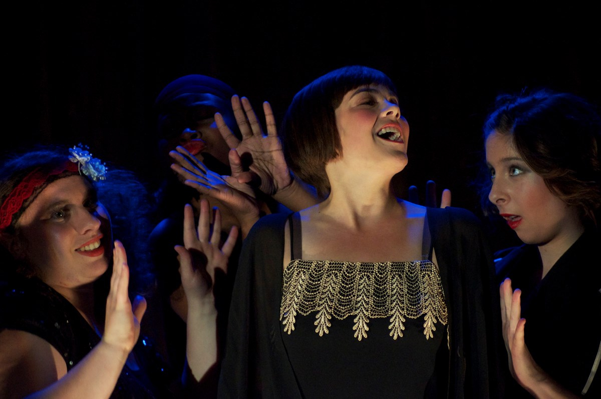 Scene from "Cabaret" a Guilford College Theatre Production in 2013.
