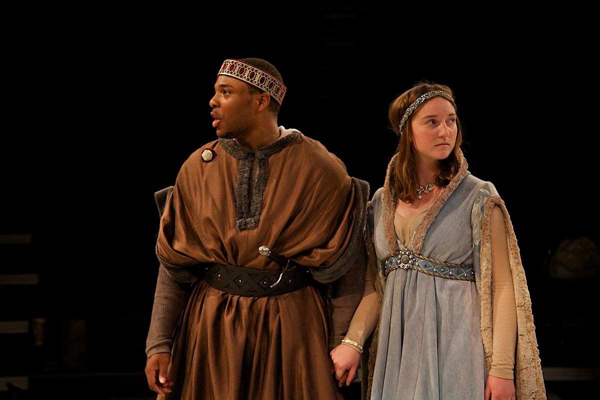 Scene from "House of York" a Guilford College Theatre Production in 2015.