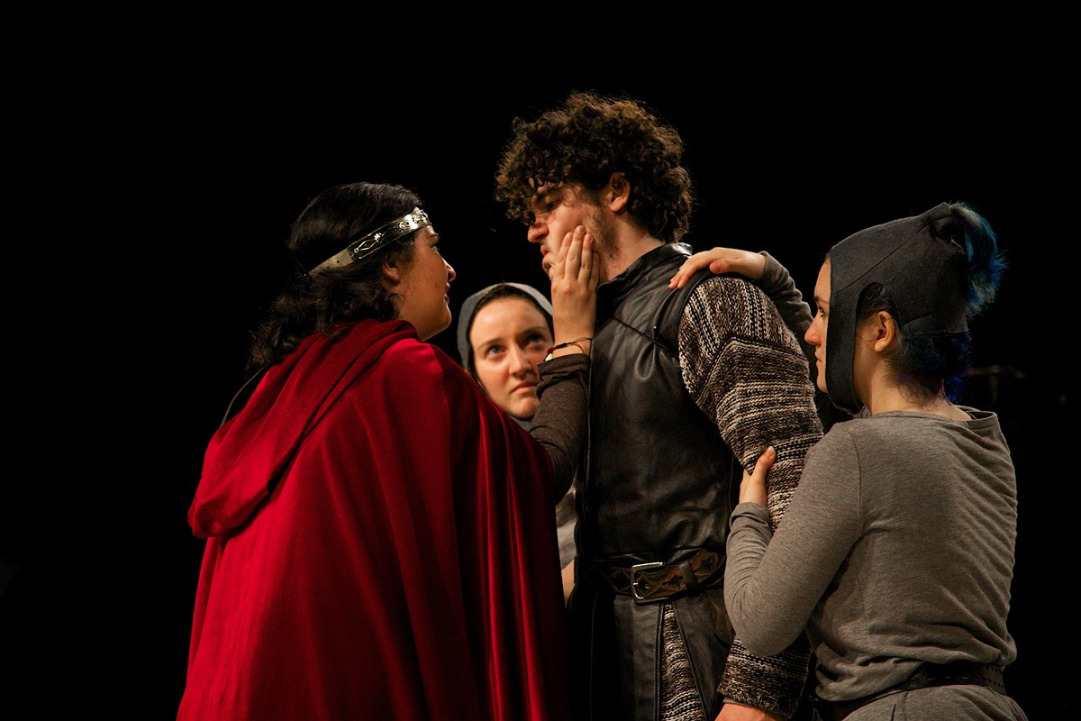 Scene from "House of York" a Guilford College Theatre Production in 2015.