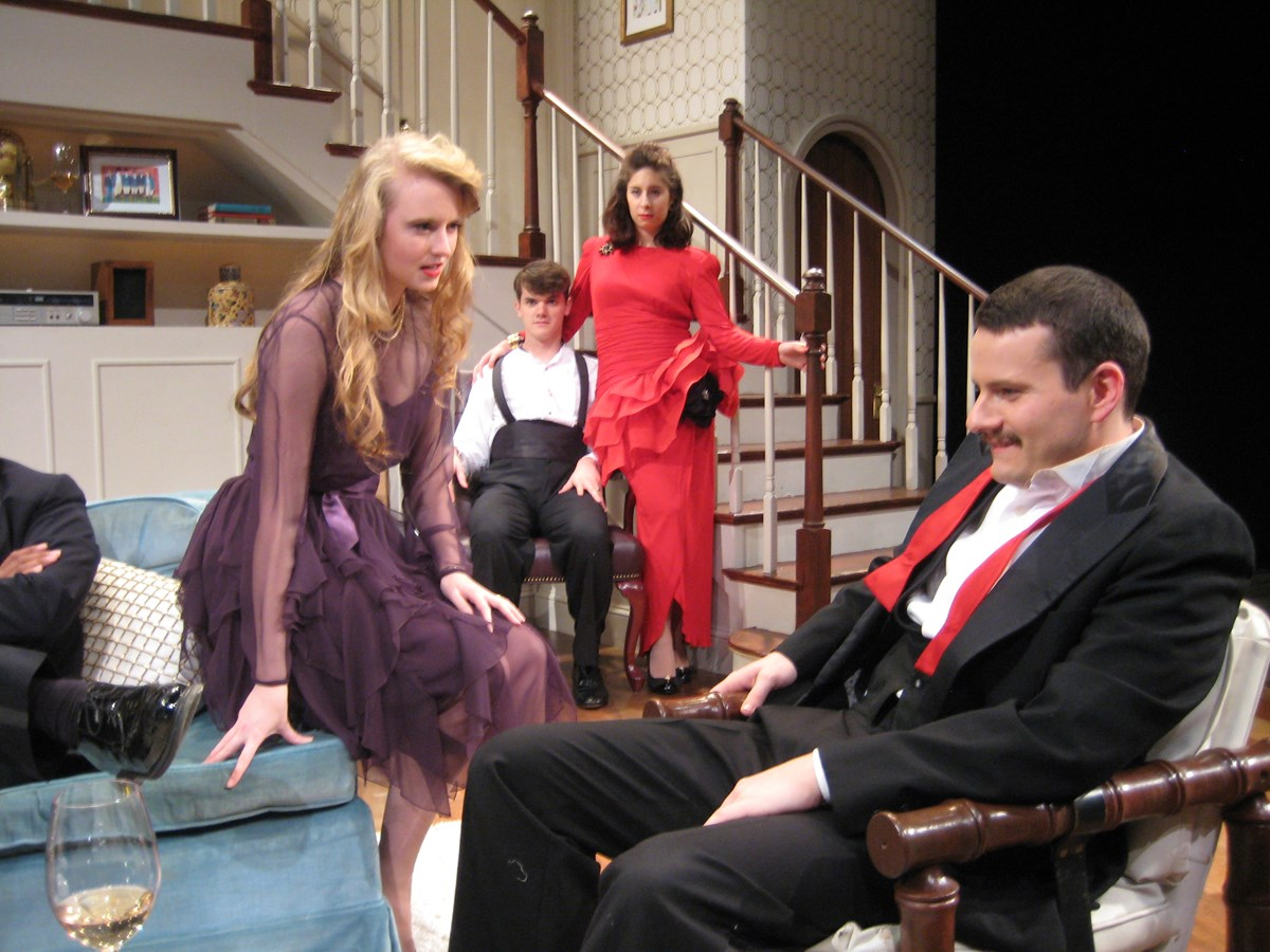 Scene from "Rumors by Neil Simon" a Guilford College Theatre Production in 2014.