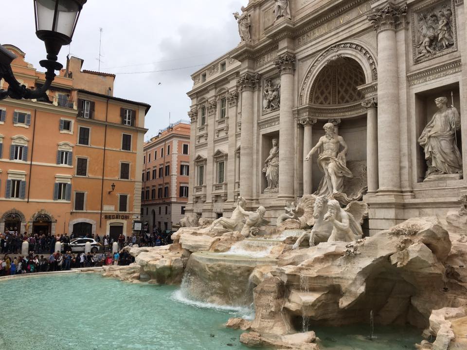 Student Quinn Candelaria shares a photo of the Trevi Fountain in Rome.