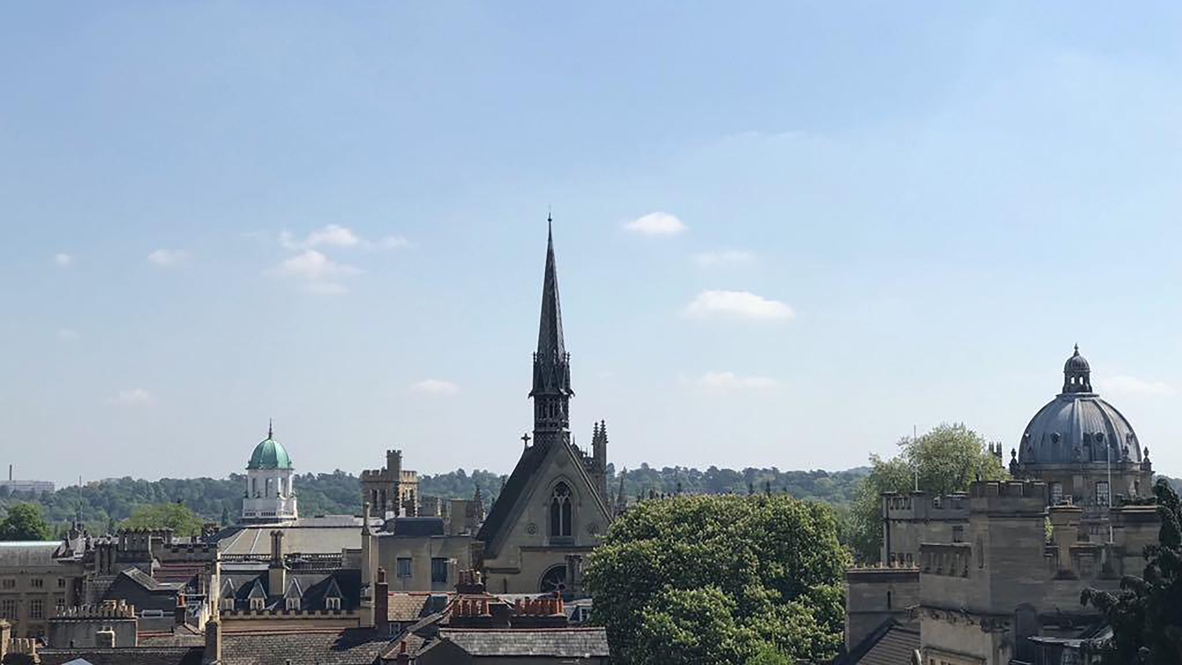 Student Ramya Krishna '20 shares a photo of Oxford from above.