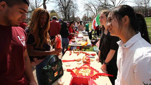 Guilford students learn about cultures other than their own at the International Festival.