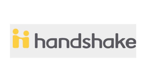 Gray and yellow Image of Handshake logo