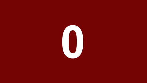 Image shows the number 0.
