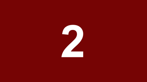 Image shows the number 2.