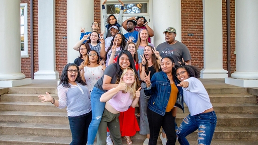 Group photo of 2019-20 MLSP students making silly faces.