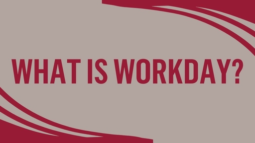 Image that reads, What is workday?