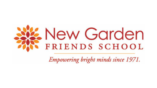 Red and yellow New Garden Friends School logo