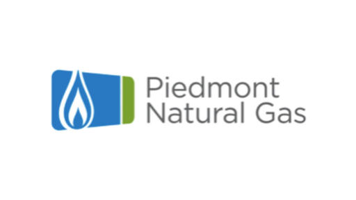 White, blue, and green Piedmont Natural Gas logo