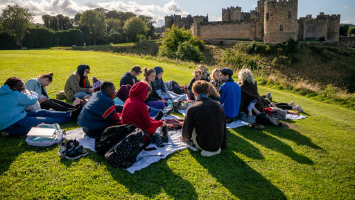 This experiential team-taught course took place in and on the grounds of Alnwick Castle in Northumberland, in the far northeastern reaches of England.