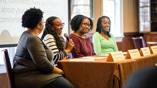 Black Women Speak panelists share their insights and experiences of what it means to be a Black woman.